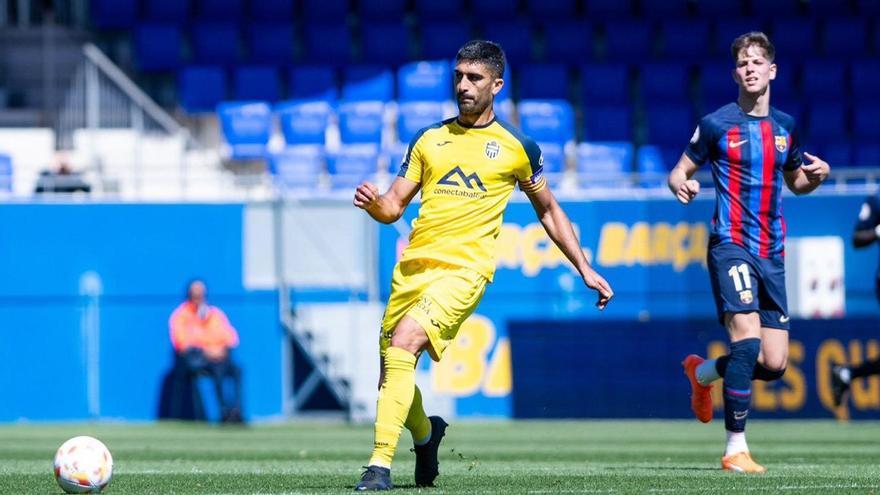 Olaortua, en el partido ante el Barça Atlètic.