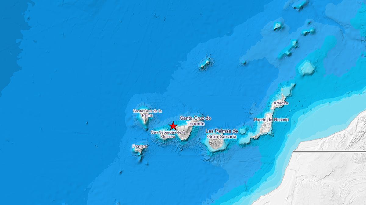 Imagen del IGN donde se registró el terremoto