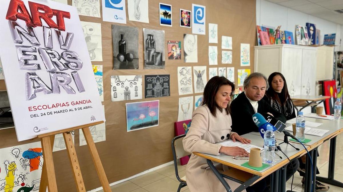 Un momento de la presentación de la exposición