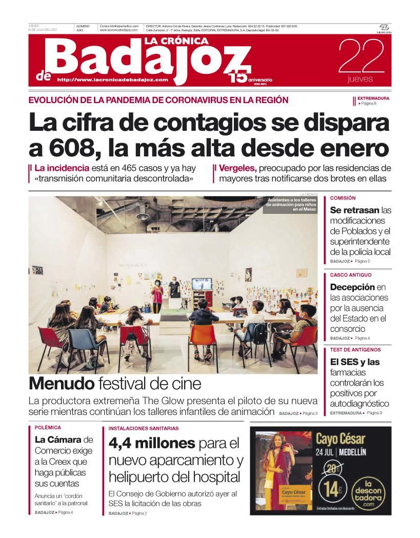 Consulta la portada correspondiente al día 22 de julio del 2021