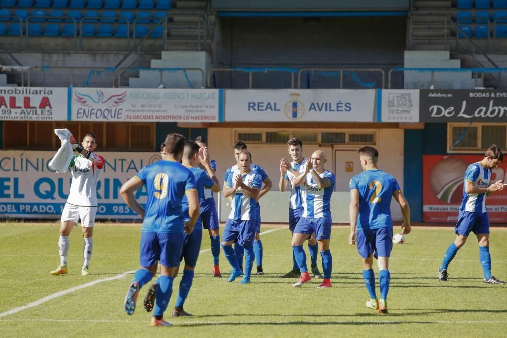 El partido entre el Real Avilés y el Praviano, en imágenes