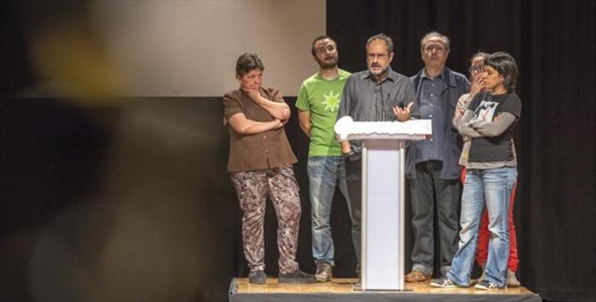 Botran, Baños, Julià de Jòdar, Reguant i Gabriel, en un acte de la CUP.