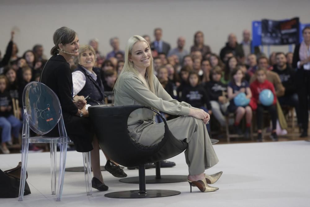 Premios Princesa de Asturias: Encuentro de Lindsey Vonn con estudiantes en Avilés