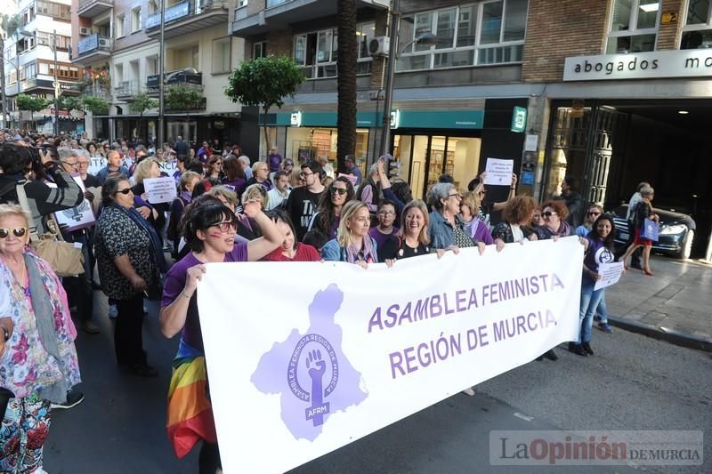 Manifestación contra la violencia patriarcal en Murcia