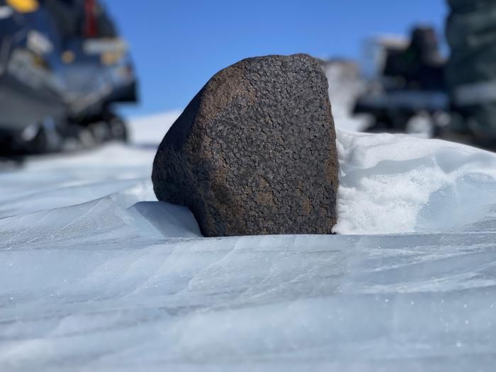 El meteorito de casi 8 kilos descubierto cerca del Polo Sur.