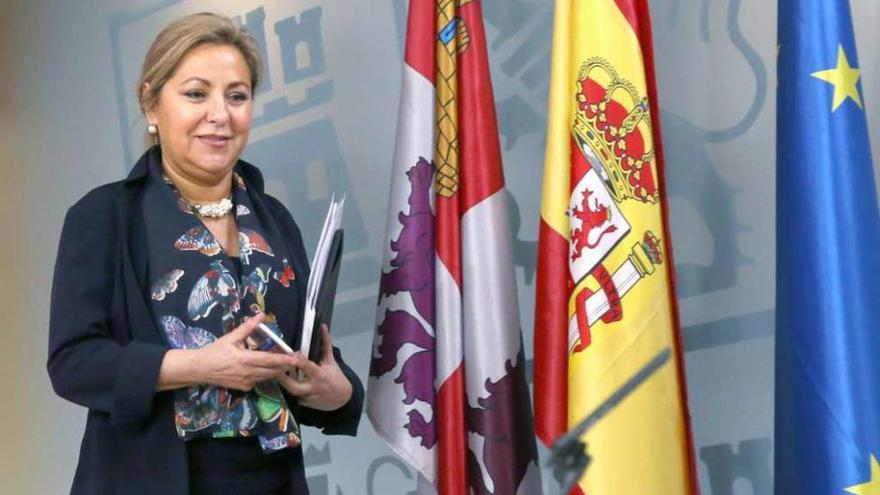 La vicepresidenta y portavoz de la Junta, Rosa Valdeón, comparece para informar sobre el Consejo de Gobierno.