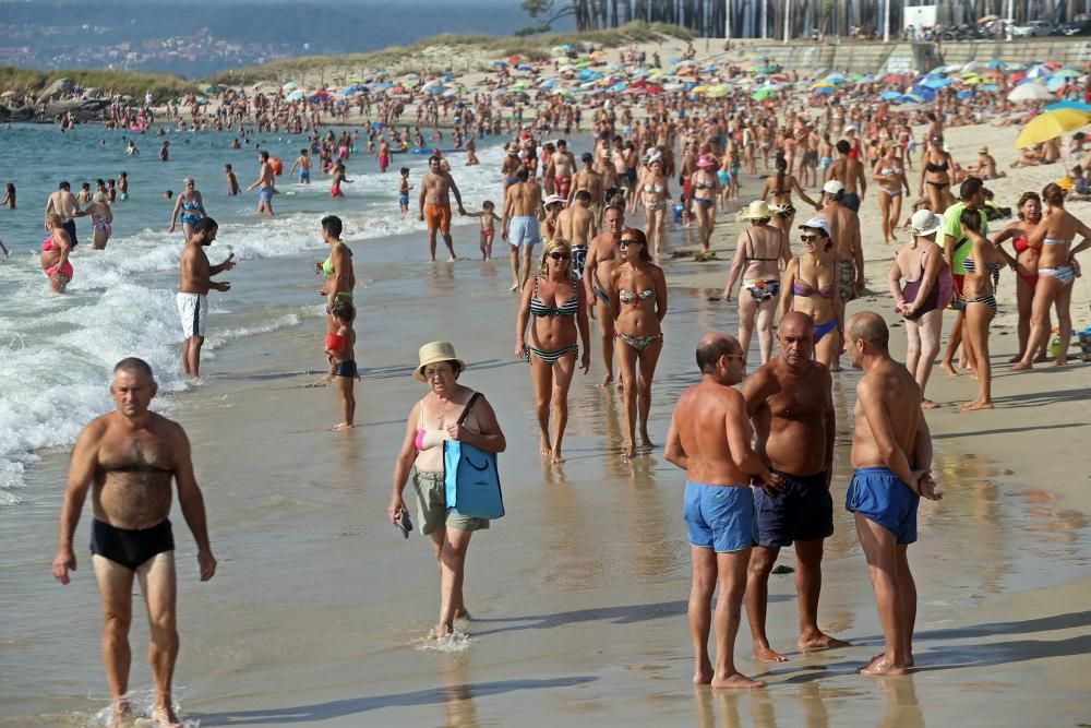 Así se combatió el calor en Pontevedra