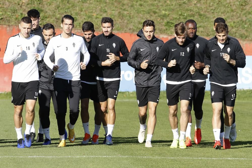 Entrenamiento del Sporting de Gijón