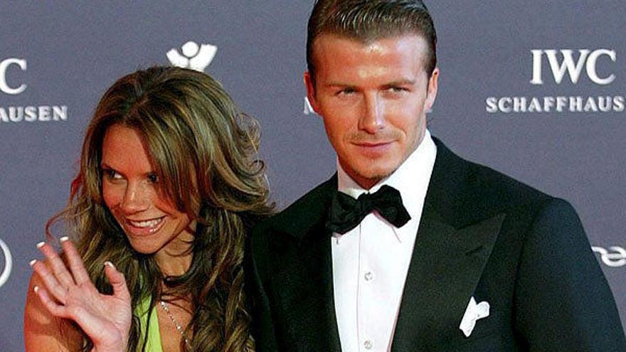 El matrimonio compuesto por Victoria y David Beckham en una foto de archivo.