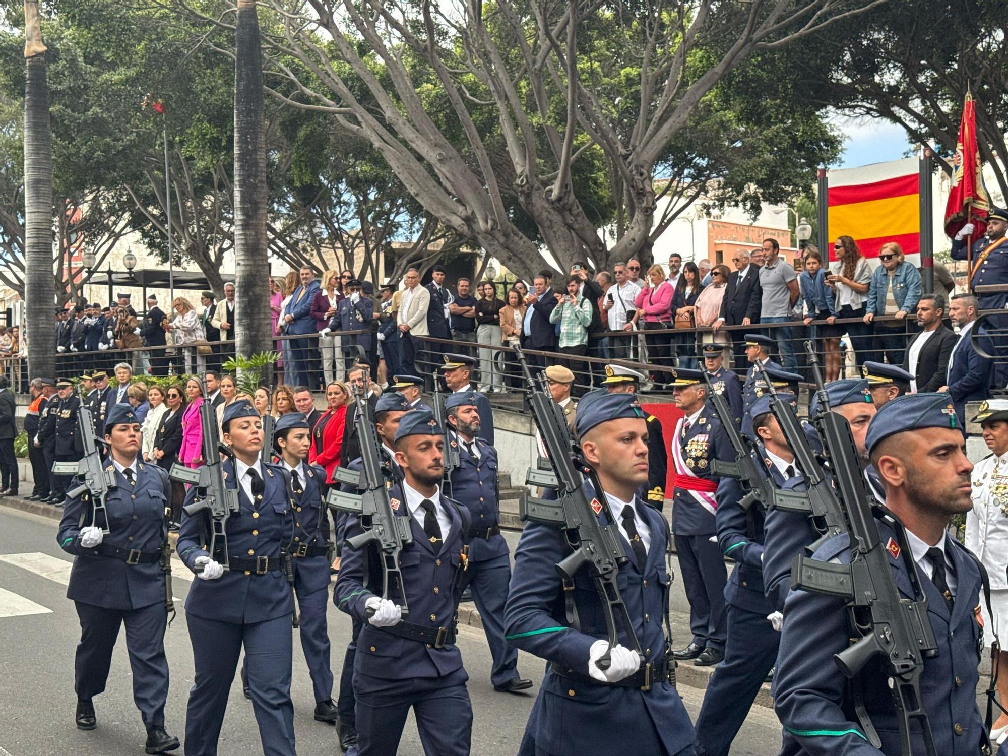 Jura de bandera de 82 civiles en el parque Franchy Roca de Telde