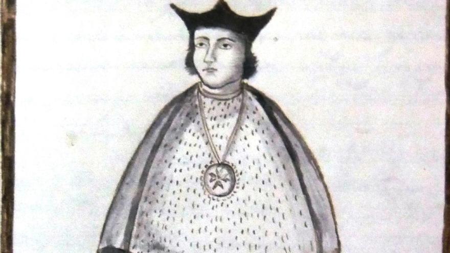Archivo Caja Rural Central Orihuela. El deán Pedro Albornoz de Cebrián, según Josef Montesinos en "Compendio Histórico Oriolano".