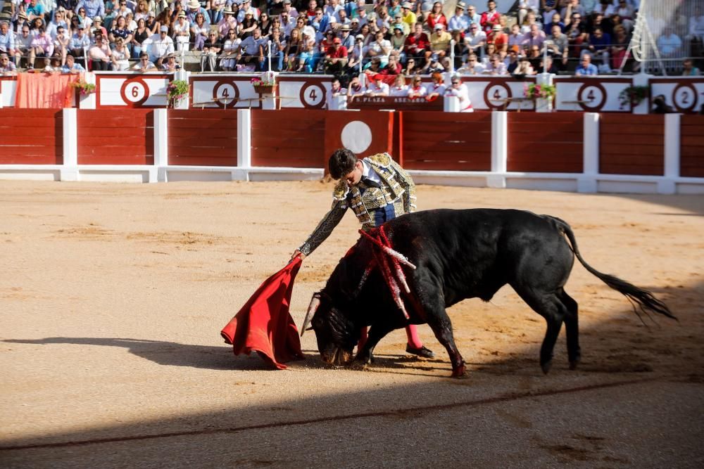 Novillada en El Bibio en la Feria de Begoña 2018.