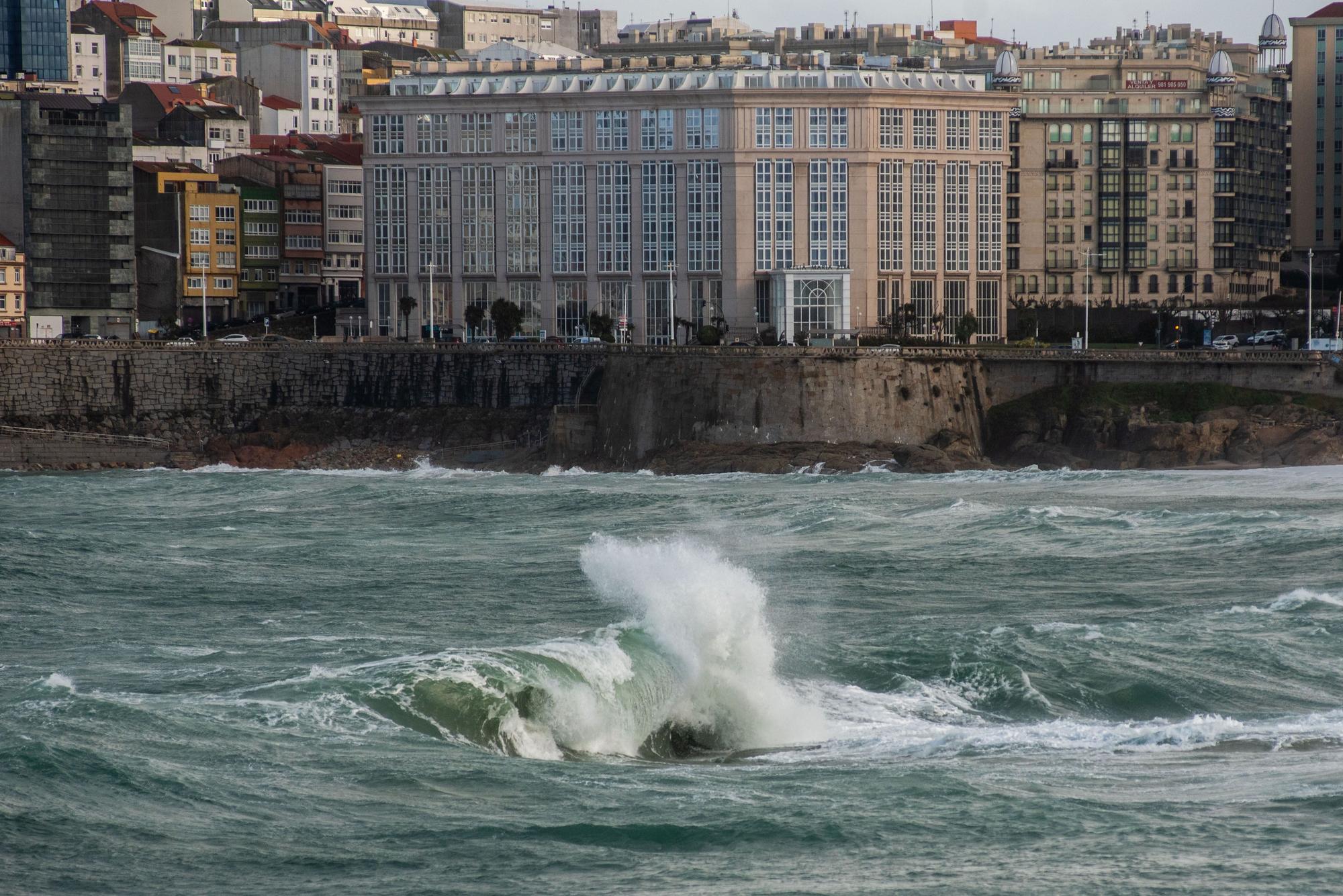 Tres días en alerta por temporal en A Coruña