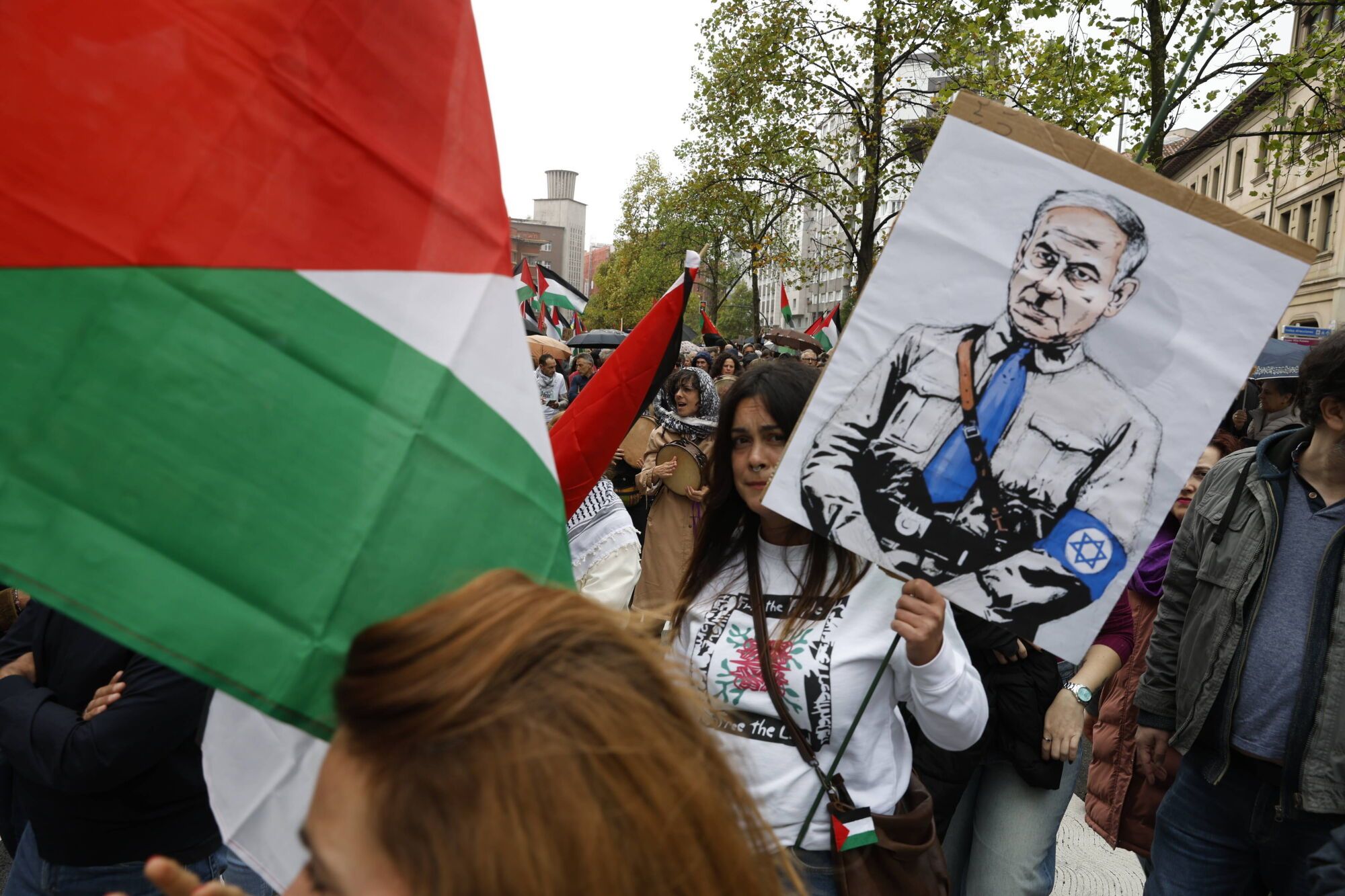 Manifestación a favor de Palestina.
