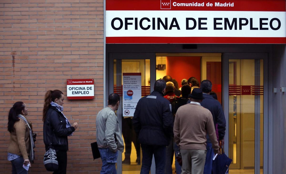 Oficina del SEPE, en Madrid.