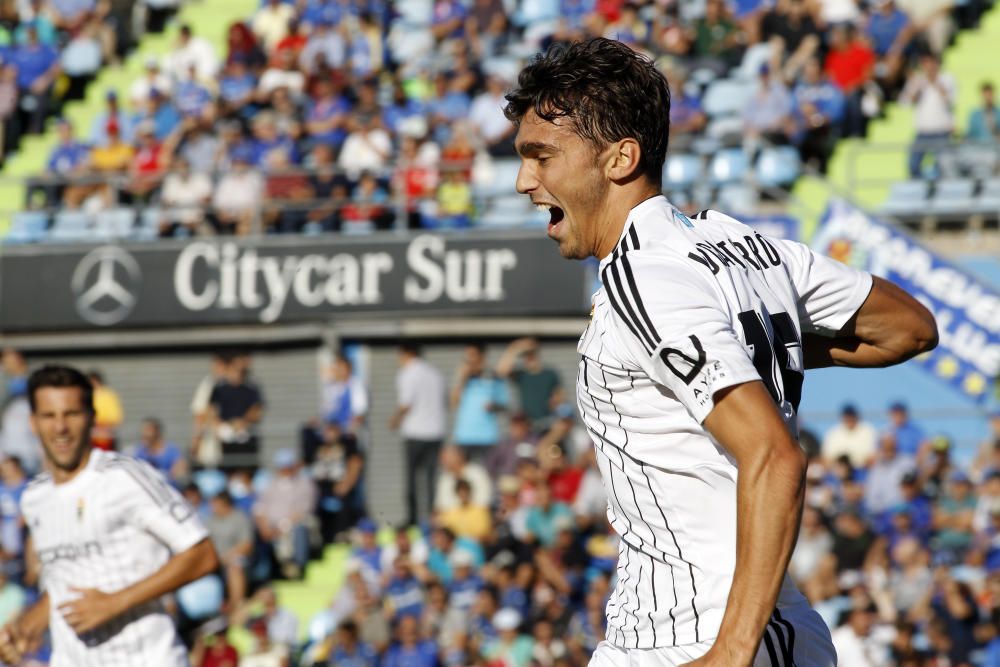 El partido entre el Getafe y el Real Oviedo, en imágenes