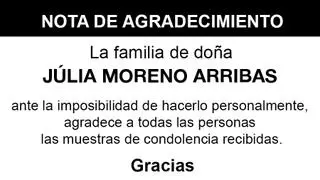 Nota Júlia Moreno Arribas
