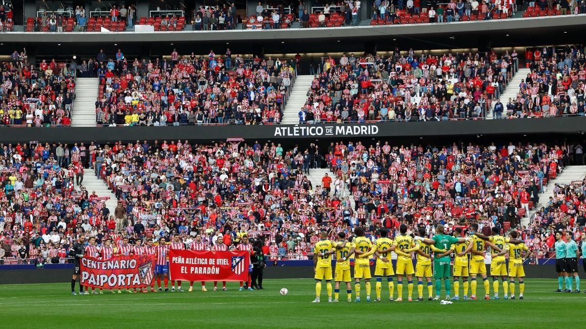 Homenaje en el Metropolitano a los afectados por la Dana