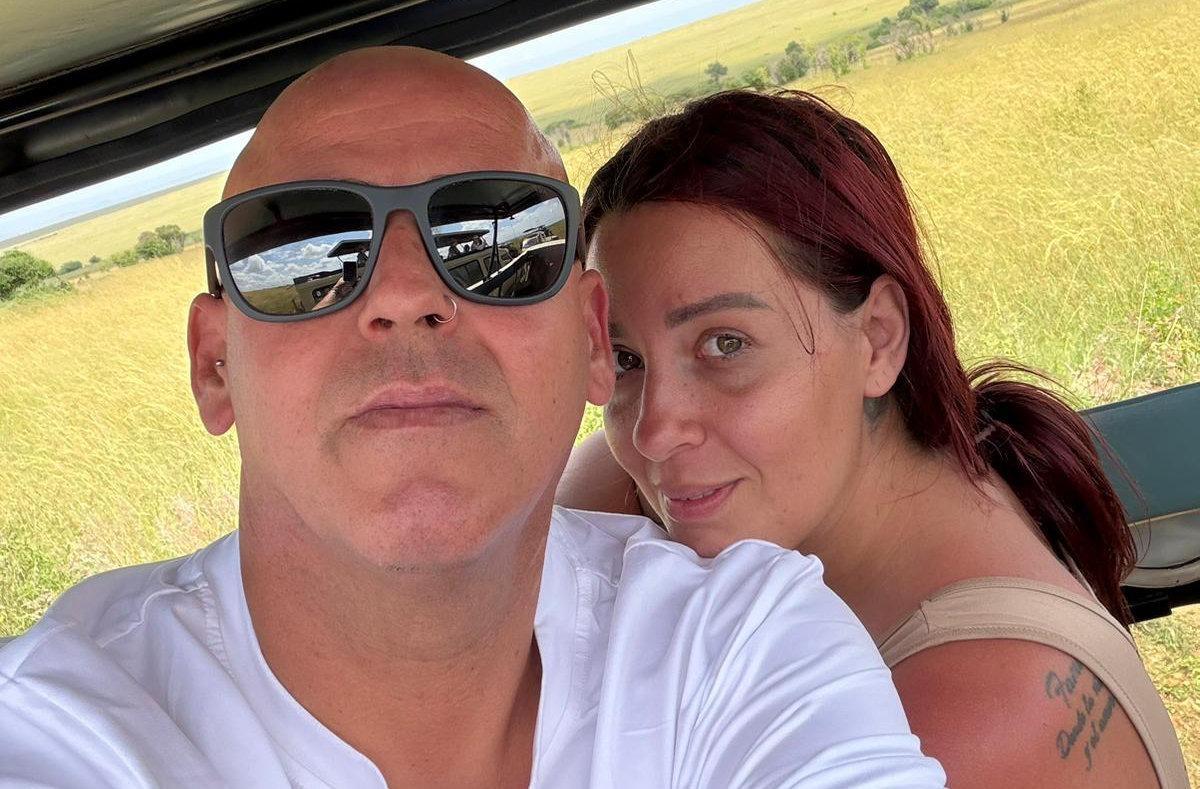 Imagen de la pareja benidormense atrapada en Nairobi.