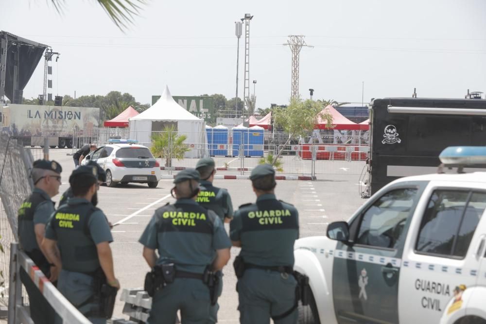 La Guardia Civil precinta el Marenostrum Festival