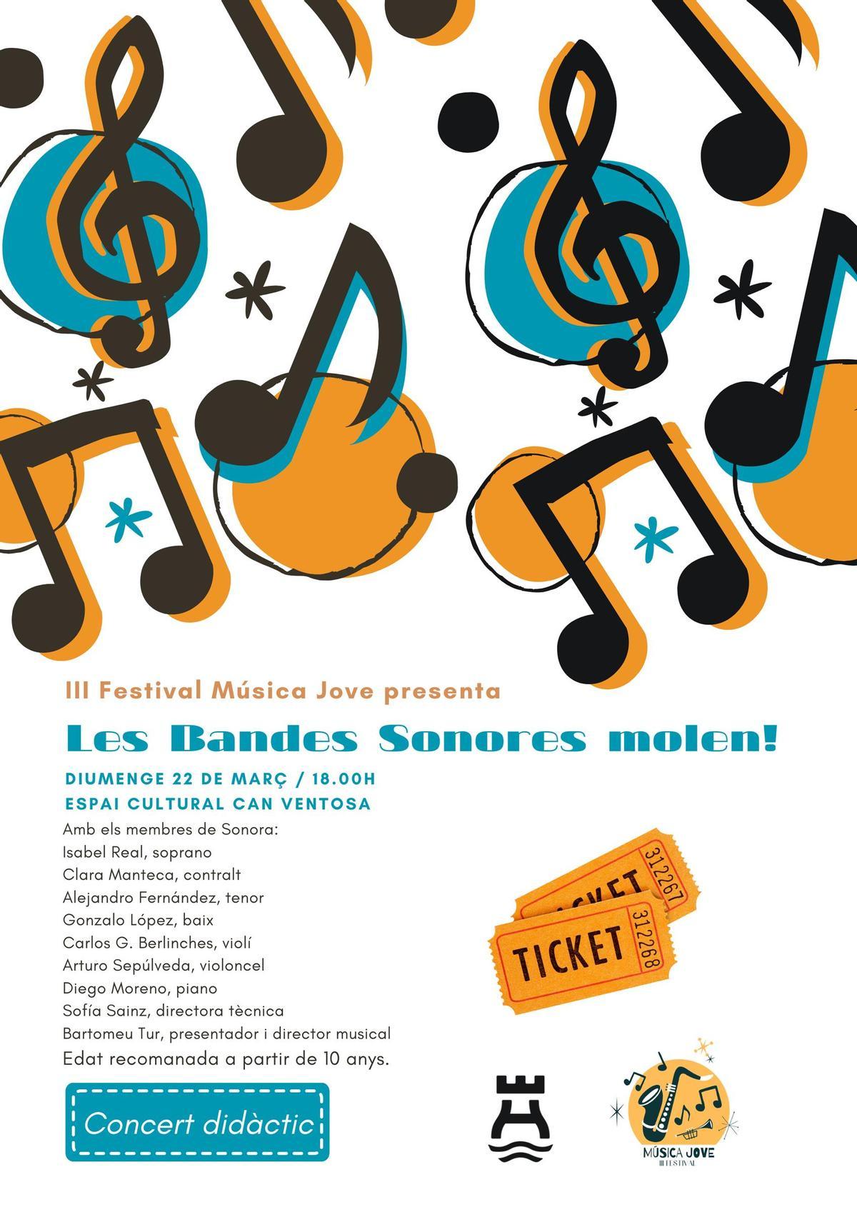 Cartel de 'Les Bandes sonores molen!'