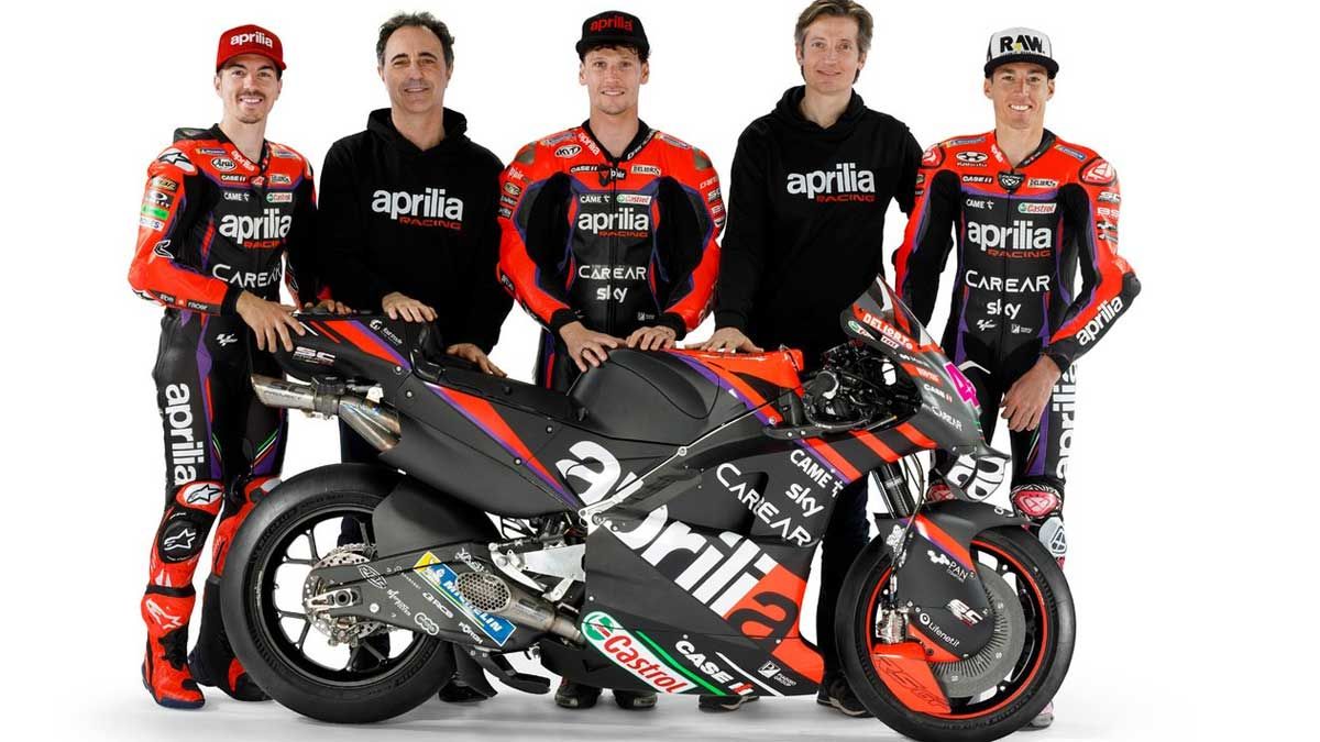 Aleix Espargaró y Maverick Viñales, a por todas con la nueva Aprilia RS-GP