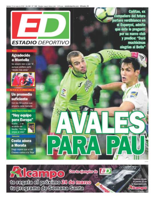 Portadas deportivas del jueves 22 de marzo