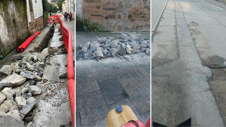 Os socialistas de Santiago denuncian maltrato patrimonial nas obras da rúa das Oblatas
