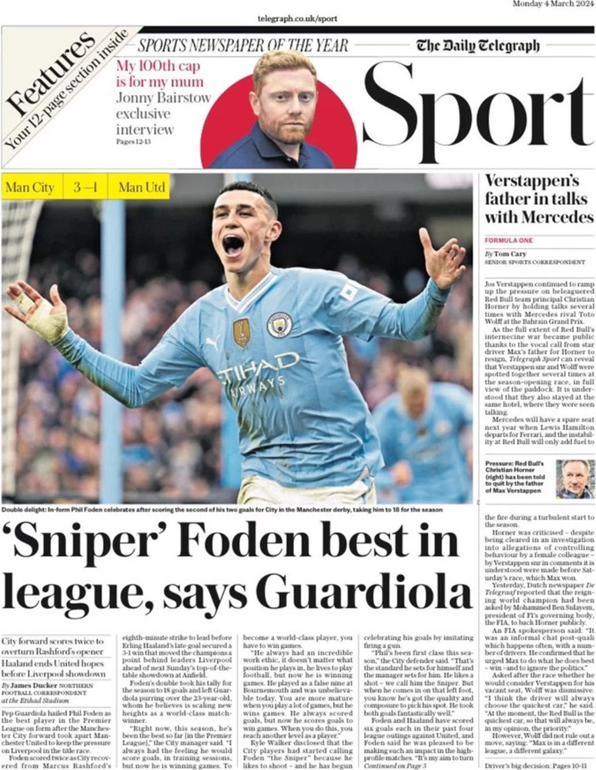 Las portadas de los periódicos deportivos de hoy, lunes 4 de marzo Las portadas de los periódicos deportivos de hoy, lunes 4 de marzo