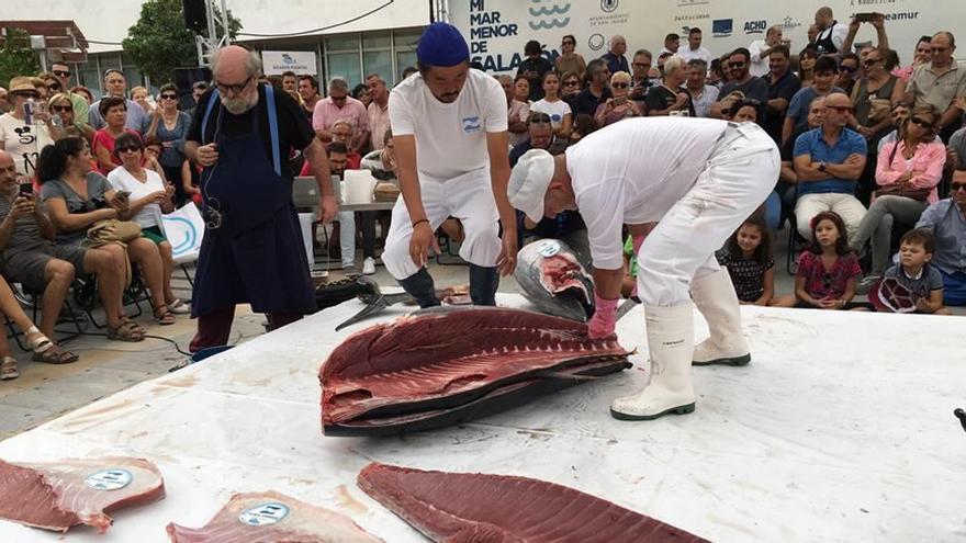 Las jornadas del salazón  llenan San Javier de visitantes