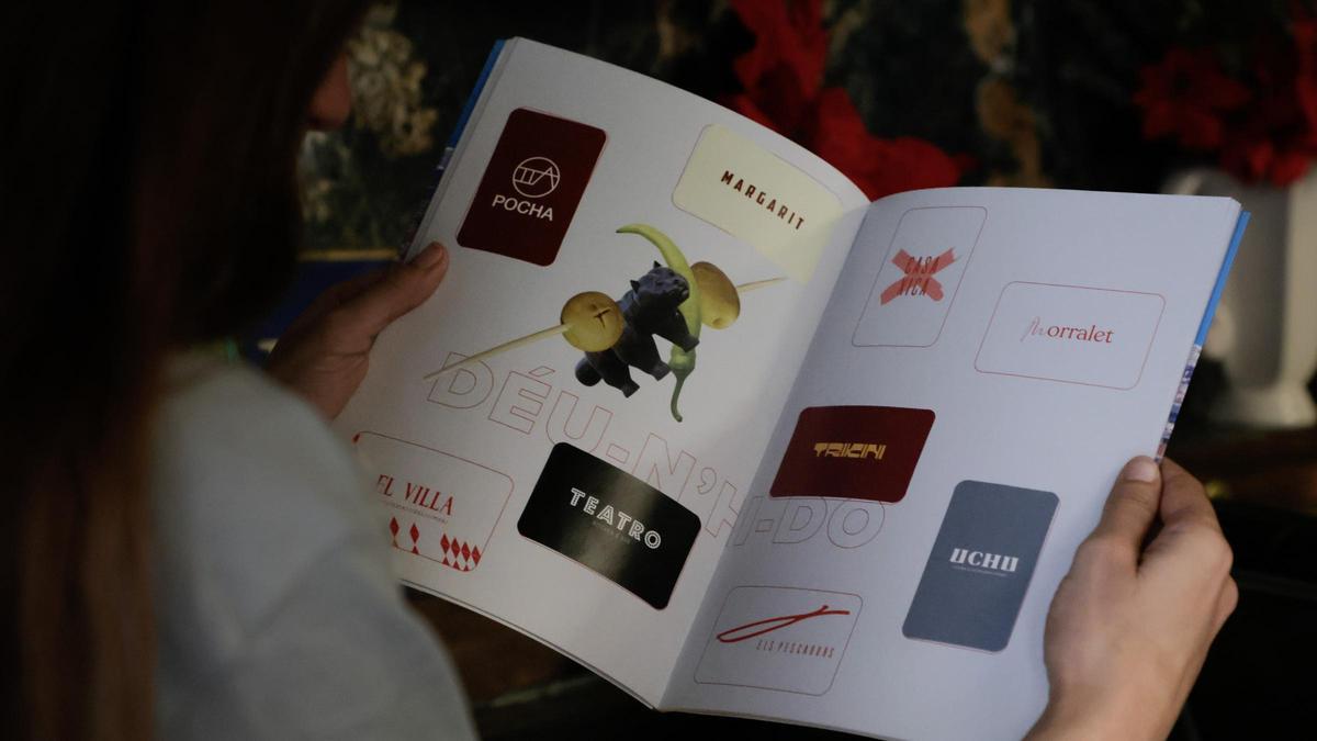 Dos de las páginas de 'El álbum del gourmet'.