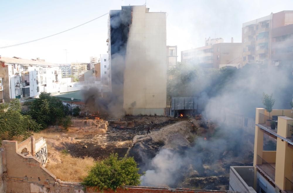 Incendio en el centro de Valencia