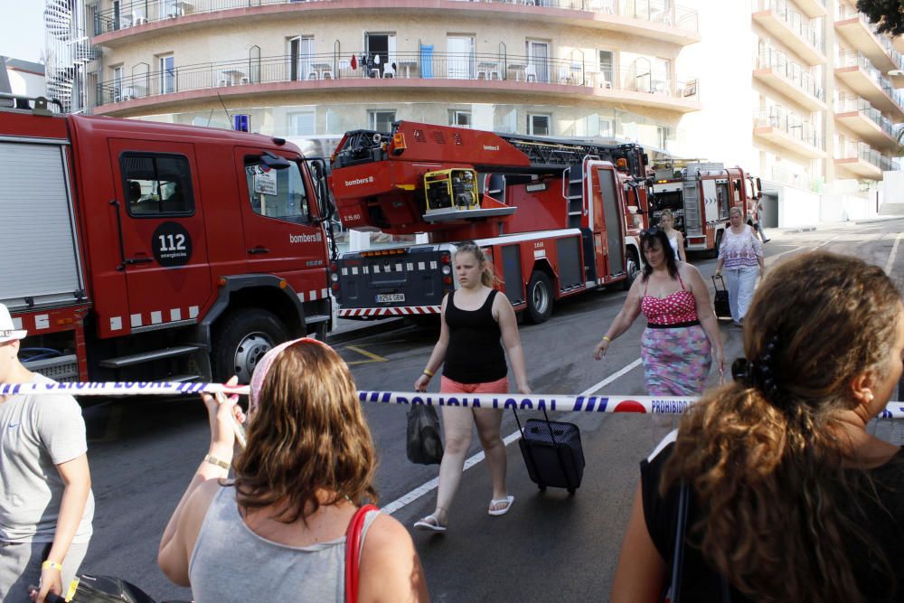 Incendi en un hotel de Lloret