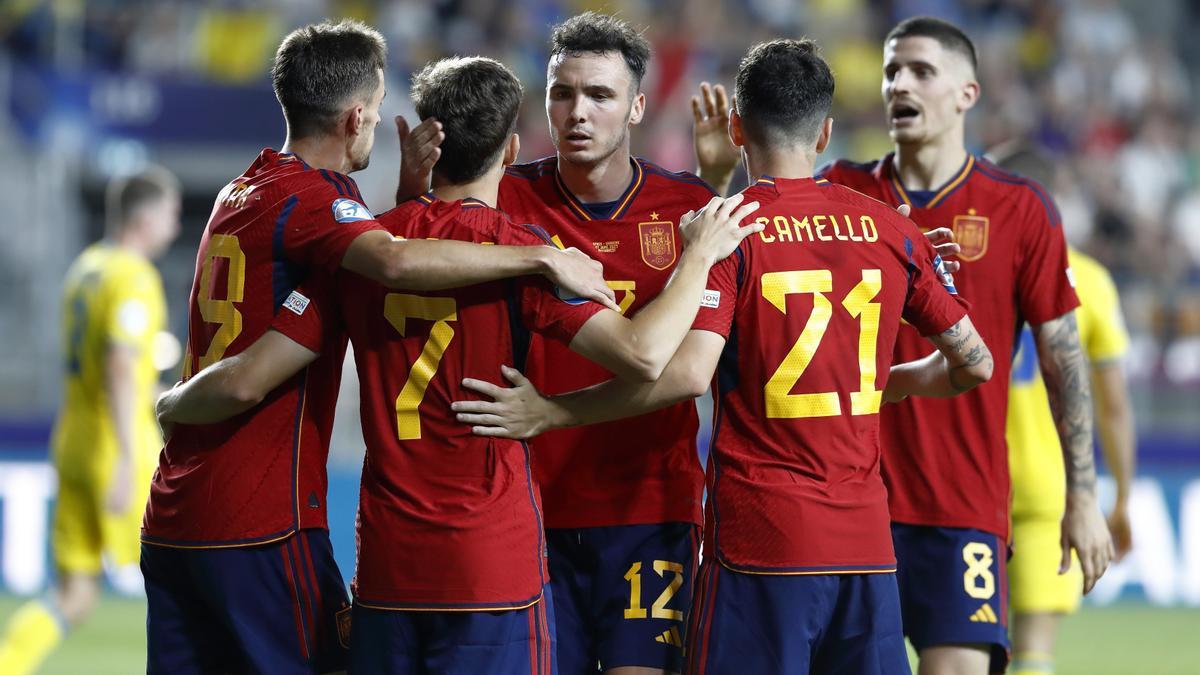 La selección española sub-21 de fútbol masculino.