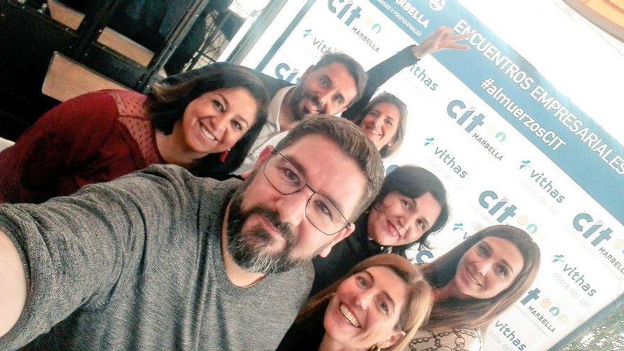 Selfi de Dani García, tras su presencia en el CIT Marbella, este jueves.