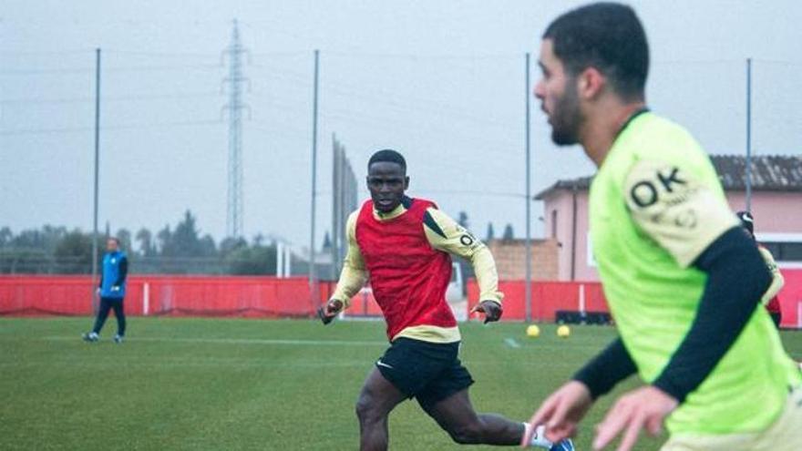 Luvumbo y Jan Salas ya se entrenan en Son Bibiloni con el Mallorca