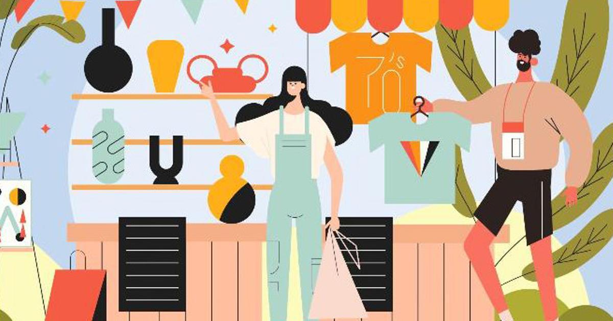 Cartel anunciador de la XVI Feria Outlet de Santiago de la Ribera