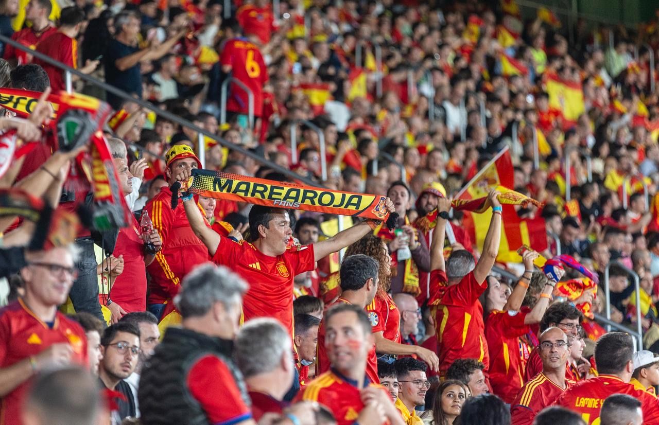 España - Georgia, en imágenes