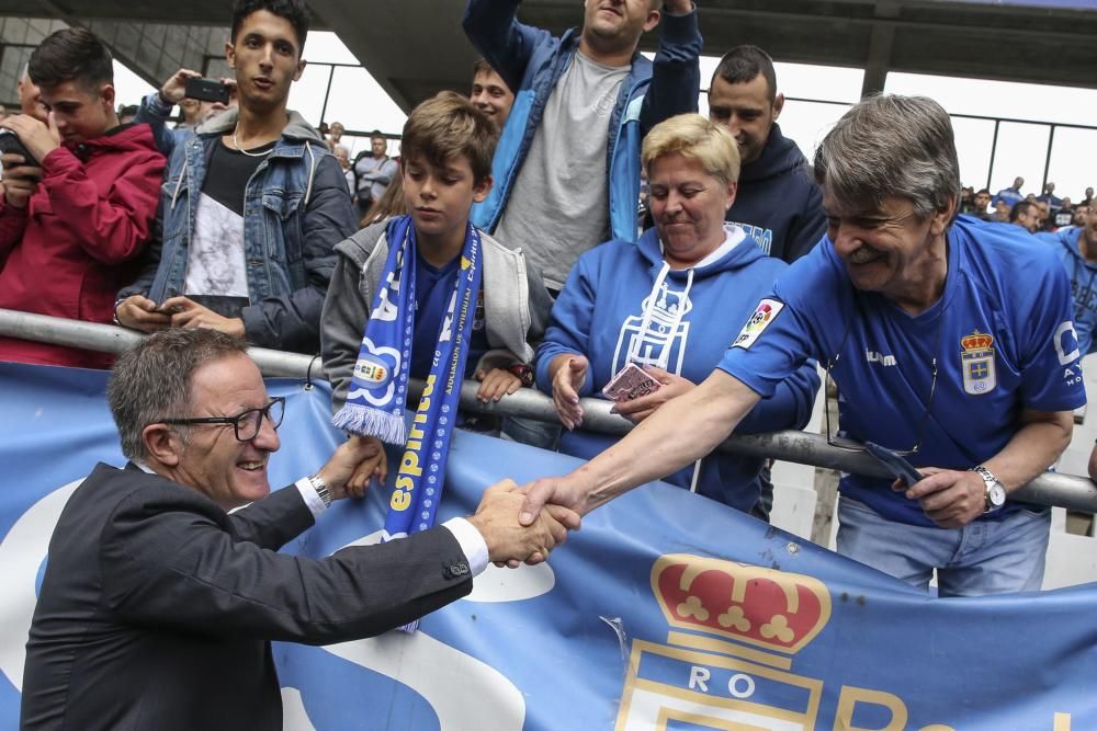 Presentación de Anquela como entrenador del Oviedo