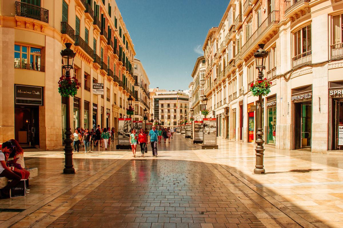 Calle Larios, una de las arterias más comerciales de Málaga