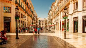 Calle Larios, una de las arterias más comerciales de Málaga