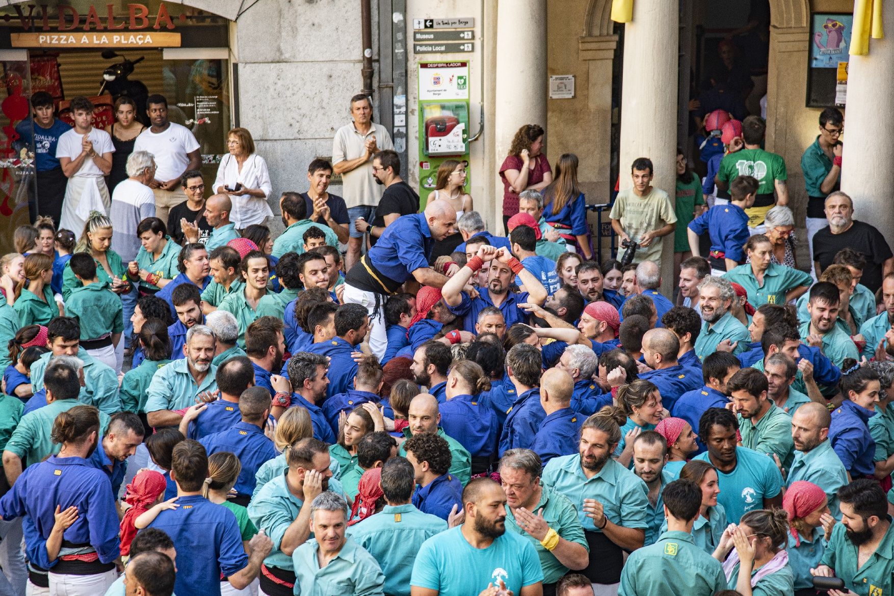 Els Castellers de Berga celebren el seu desè aniversari