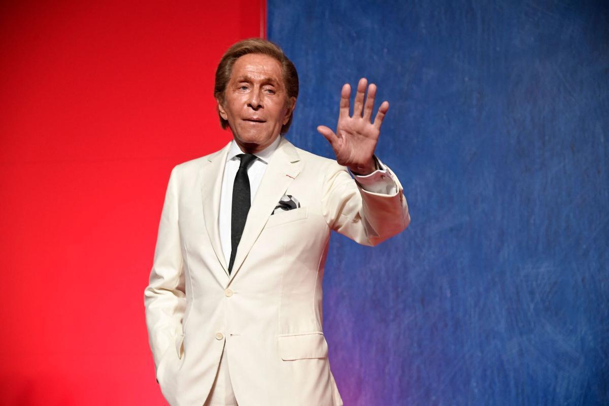 El diseñador italiano Valentino