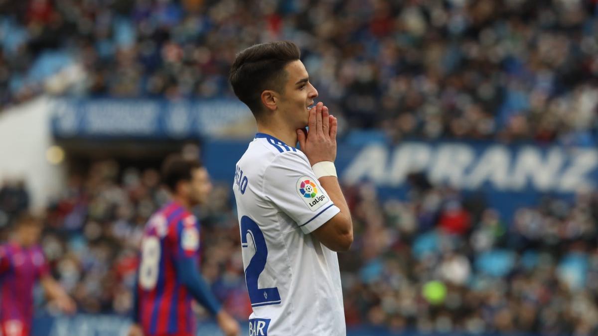 Bermejo, en el último triunfo del Real Zaragoza en La Romareda