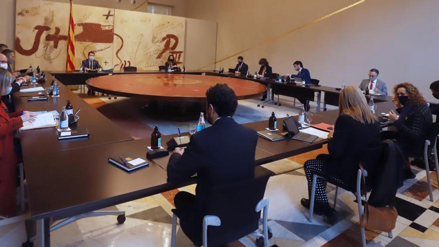 El Consell Executiu del Govern reunit a Palau