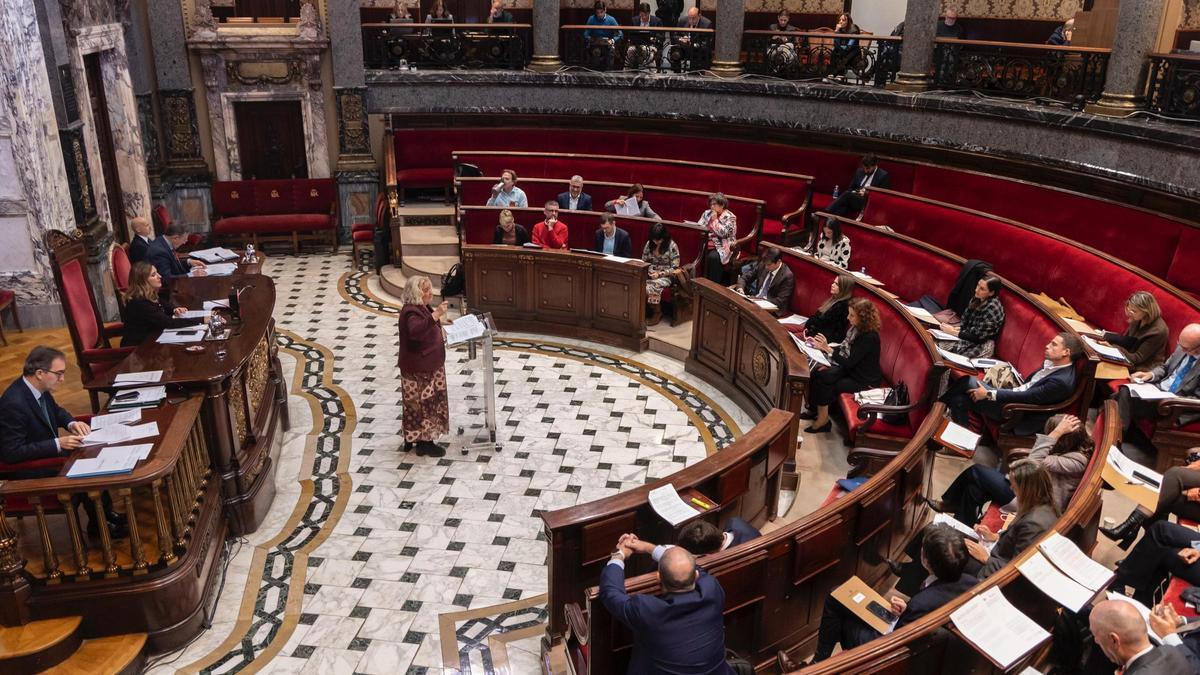 La concejala de Hacienda, Mª José Ferrer San Segundo en el pleno