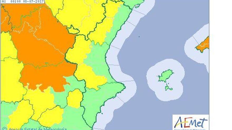 Alerta amarilla por tormentas en el interior de Castellón