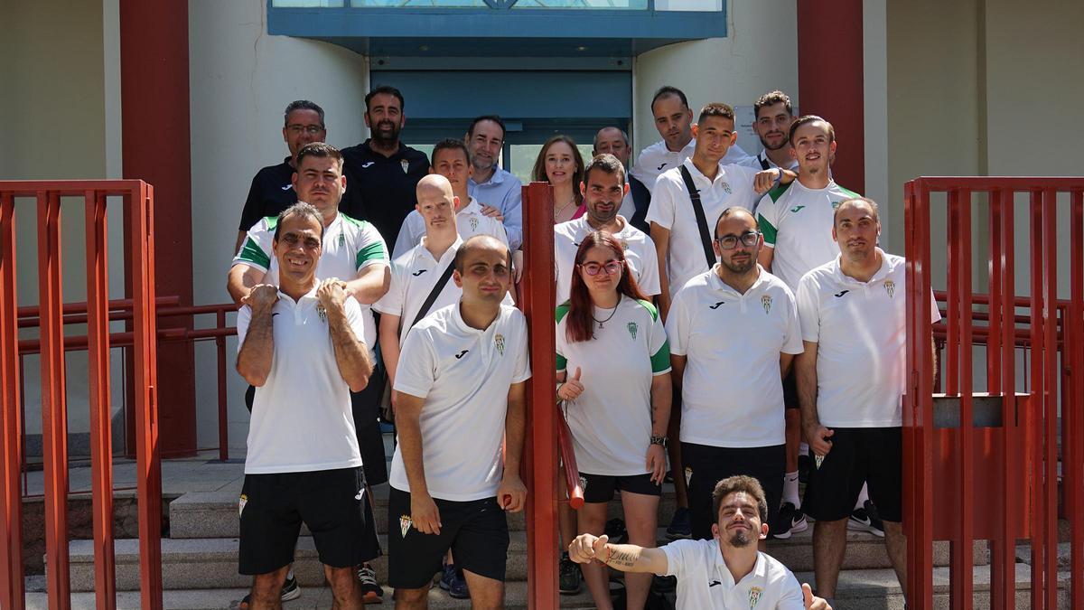 Visita del Córdoba CF Genuine a Fepamic antes de la disputa de la última fase de la Liga Genuine.