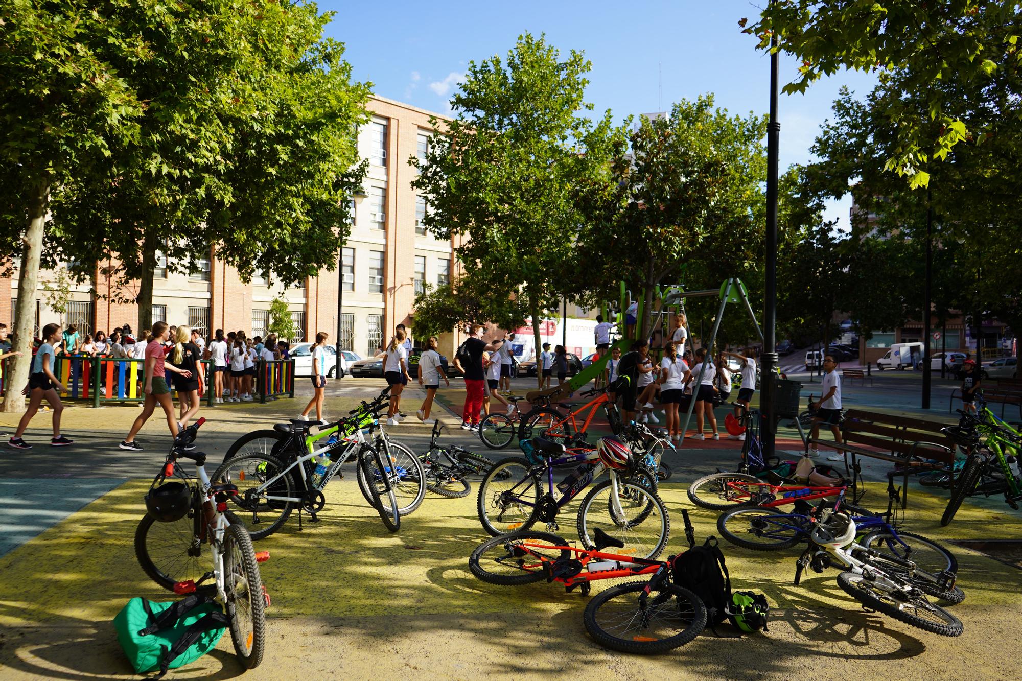 200 escolares de Ontinyent celebran el Día Mundial Sin Coches