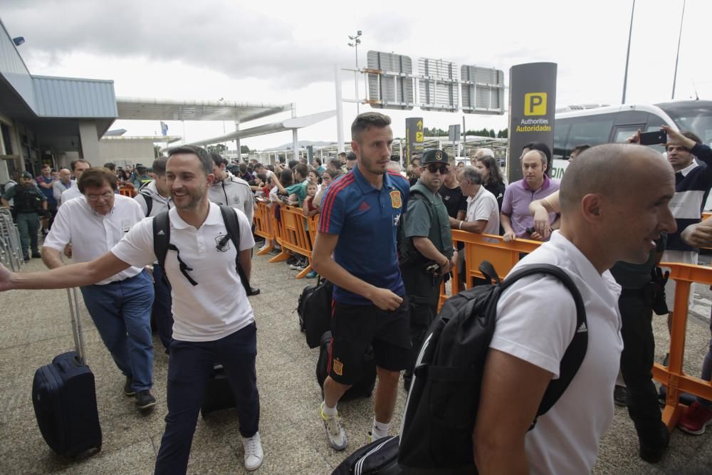 La selección española ya está en Asturias